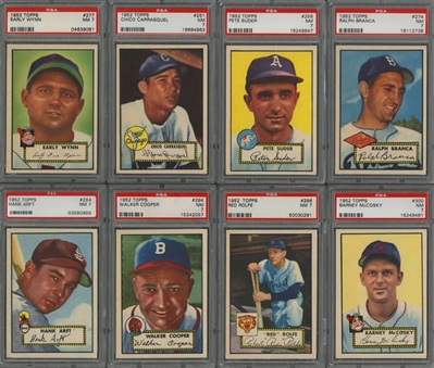 1952 Topps PSA NM 7 Collection (58 Different) 